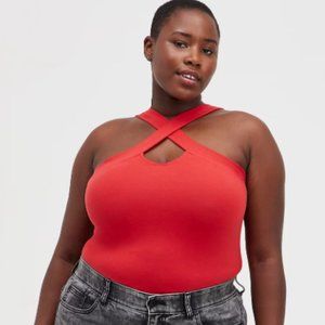 NWT Torrid Strappy Foxy Tank Pompeian Red 3x 3 22 24